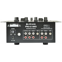 Buy Citronic 2Ch 5 Input Mixer - PRO-2 - Black 172.752UK in Cyprus, Nicosia, Limassol, Larnaka, Pafos