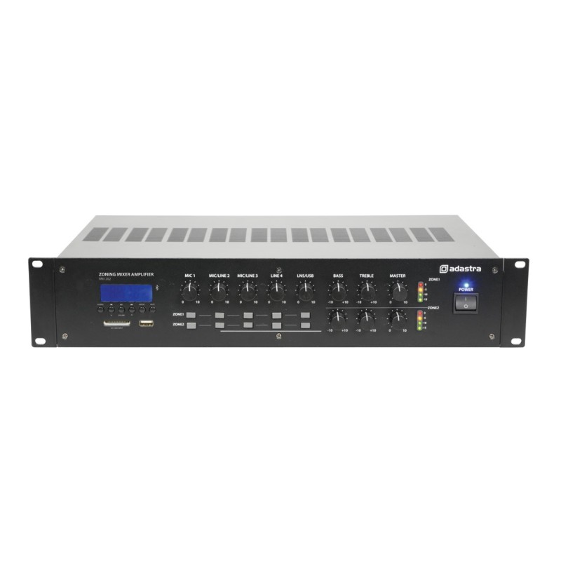Buy Adastra Amplifier - RM1202 v2 - 100V Amp 2x120W FM USB BT 953.163UK in Cyprus, Nicosia, Limassol, Larnaka, Pafos