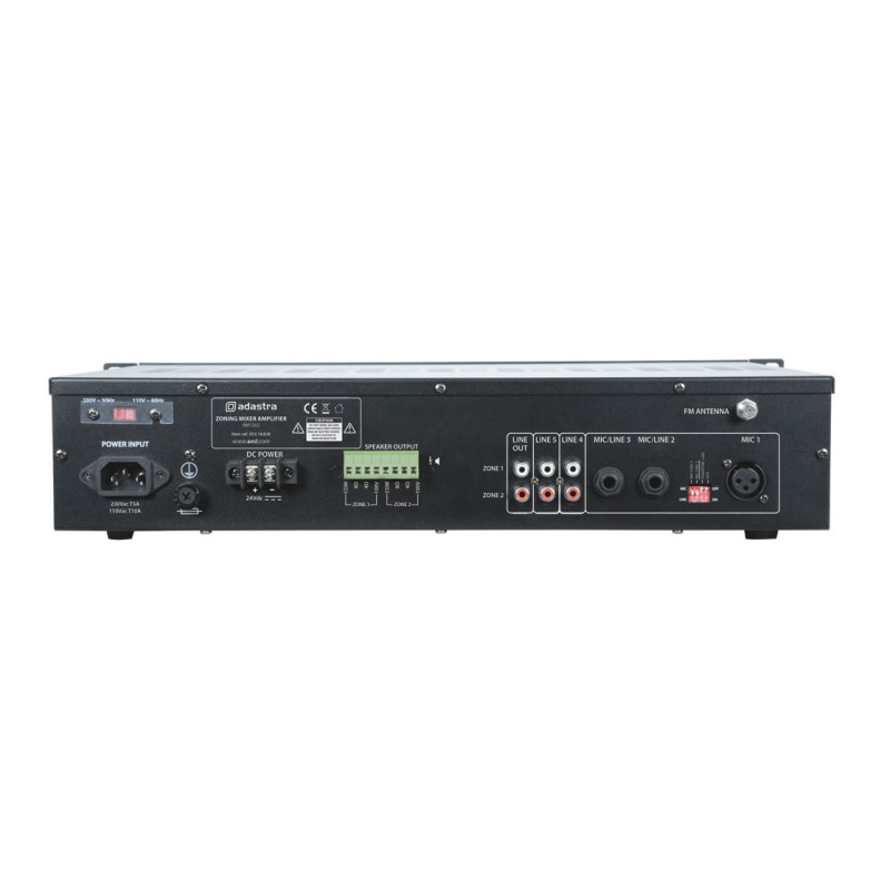 Buy Adastra Amplifier - RM1202 v2 - 100V Amp 2x120W FM USB BT 953.163UK in Cyprus, Nicosia, Limassol, Larnaka, Pafos