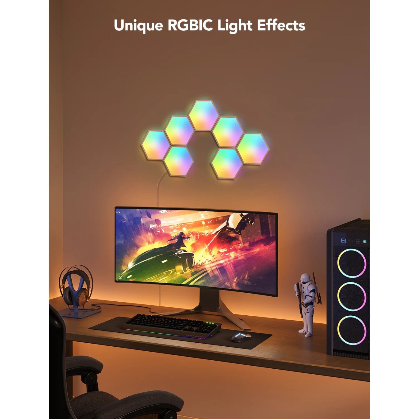 Govee Glide Hexa Light Panels - H1061 - 2pcs — Buy in Cyprus with Fast Delivery