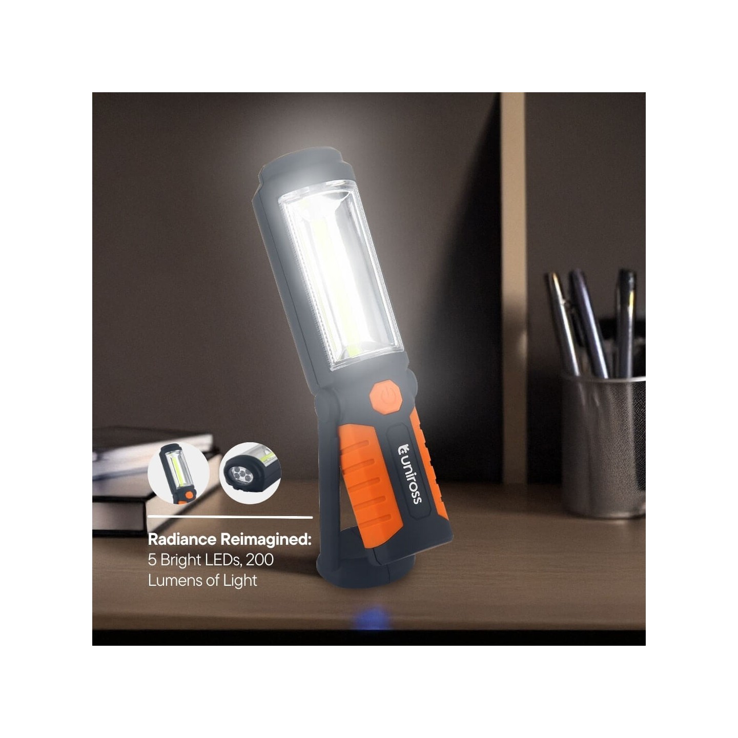 Uniross Light Torch - ULFL018 - 2in1 Spotlight & Floodlight 200 Lumens 40 hrs — Buy in Cyprus with Fast Delivery