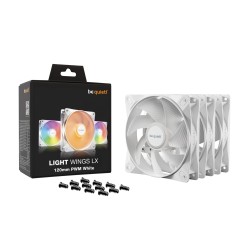Buy be quiet! Light Wings LX - 120mm PWM Case Fans (3-Pack) - White, ARGB, 1600 RPM in Cyprus, Nicosia, Limassol, Larnaka, Pafos