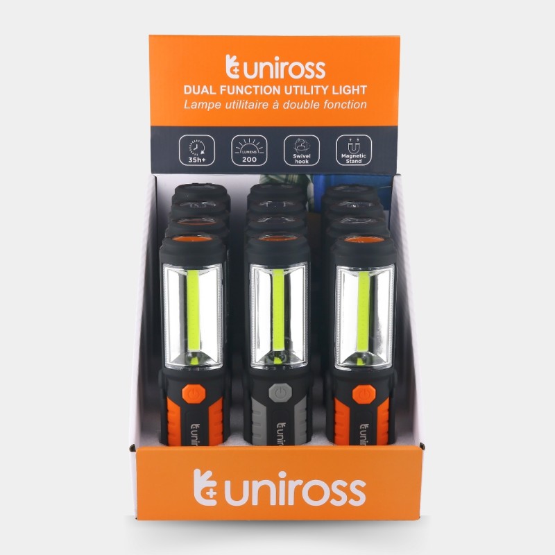 Buy Uniross Light Torch - ULFL018 - 2in1 Spotlight & Floodlight 200 Lumens 40 hrs in Cyprus, Nicosia, Limassol, Larnaka, Pafos