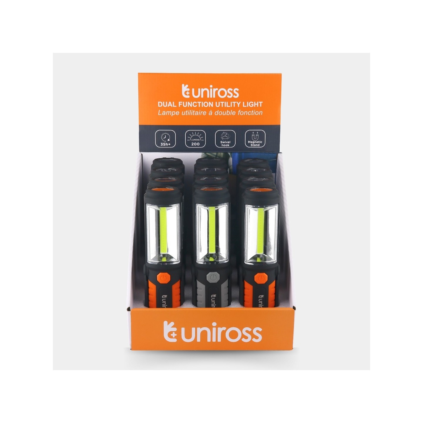 Uniross Light Torch - ULFL018 - 2in1 Spotlight & Floodlight 200 Lumens 40 hrs — Buy in Cyprus with Fast Delivery