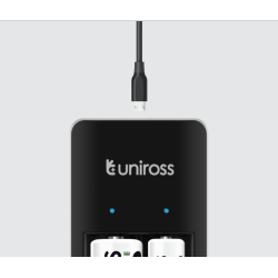 Buy Uniross USB Compact Mini Charger with 2x AA 1000 Batteries - UCU001 - USB Co... in Cyprus, Nicosia, Limassol, Larnaka, Pafos