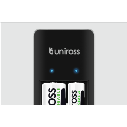 Buy Uniross USB Compact Mini Charger with 2x AA 1000 Batteries - UCU001 - USB Co... in Cyprus, Nicosia, Limassol, Larnaka, Pafos