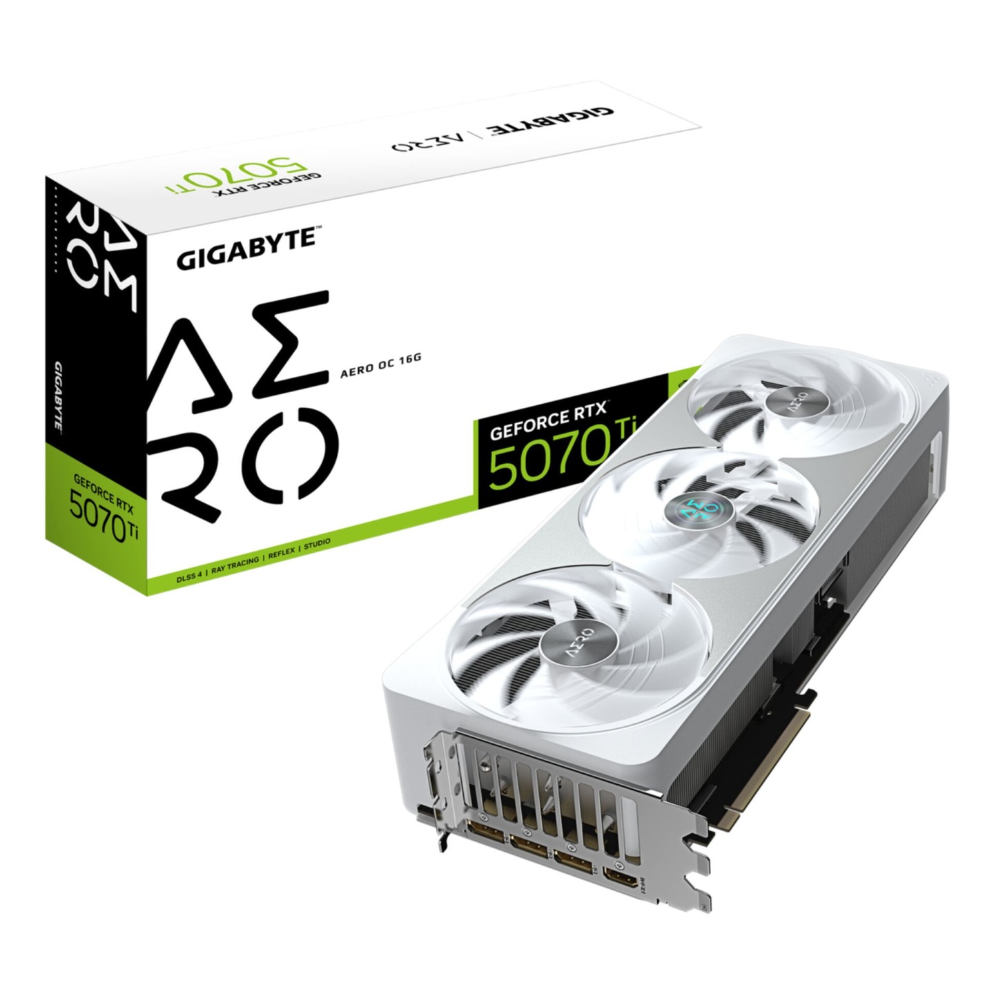 GIGABYTE AERO OC GeForce RTX 5070 Ti White 16GB GDDR7 2588MHz PCIe 5.0 (Boxed) — Buy in Cyprus with Fast Delivery