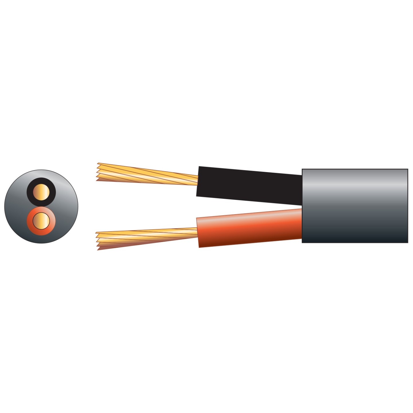 Mercury Speaker Cable - 807.106UK - Double Insulated LSZH 2x0.75mm Black 100m — Buy in Cyprus with Fast Delivery