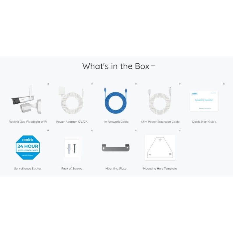 Buy Reolink WIFI Outdoor Camera - 8MP With Floodlight in Cyprus, Nicosia, Limassol, Larnaka, Pafos