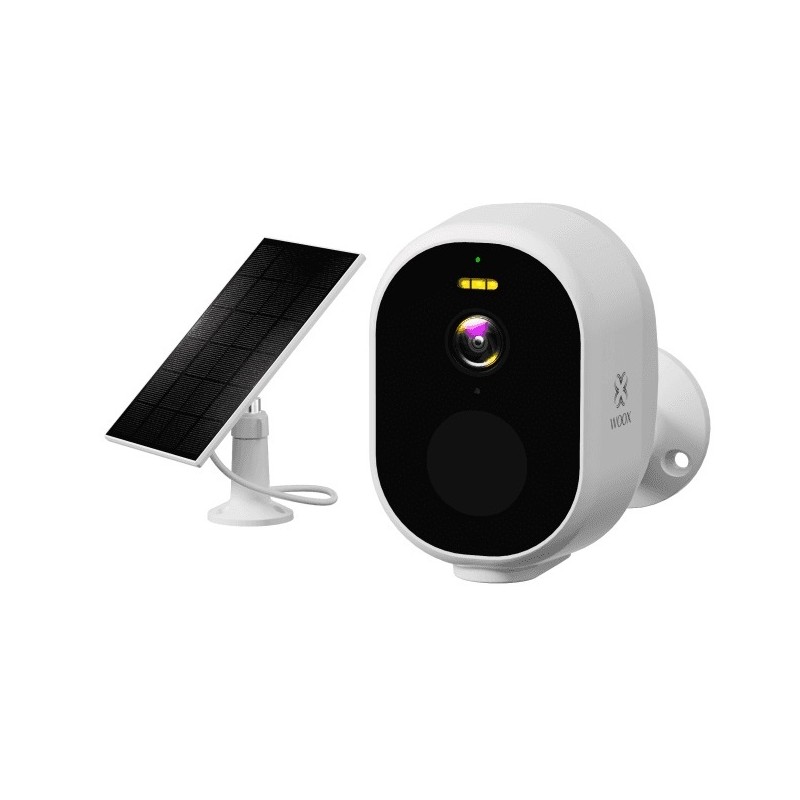 Buy WOOX Outdoor Battery Camera - R4252 - 3MP with Solar Panel-White in Cyprus, Nicosia, Limassol, Larnaka, Pafos