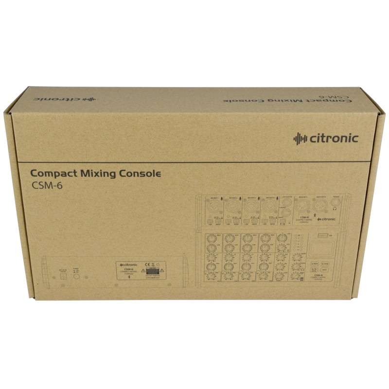 Buy Citronic Mixer - CSM-6 - 6ch USB BT Play-Rec 170.872UK in Cyprus, Nicosia, Limassol, Larnaka, Pafos