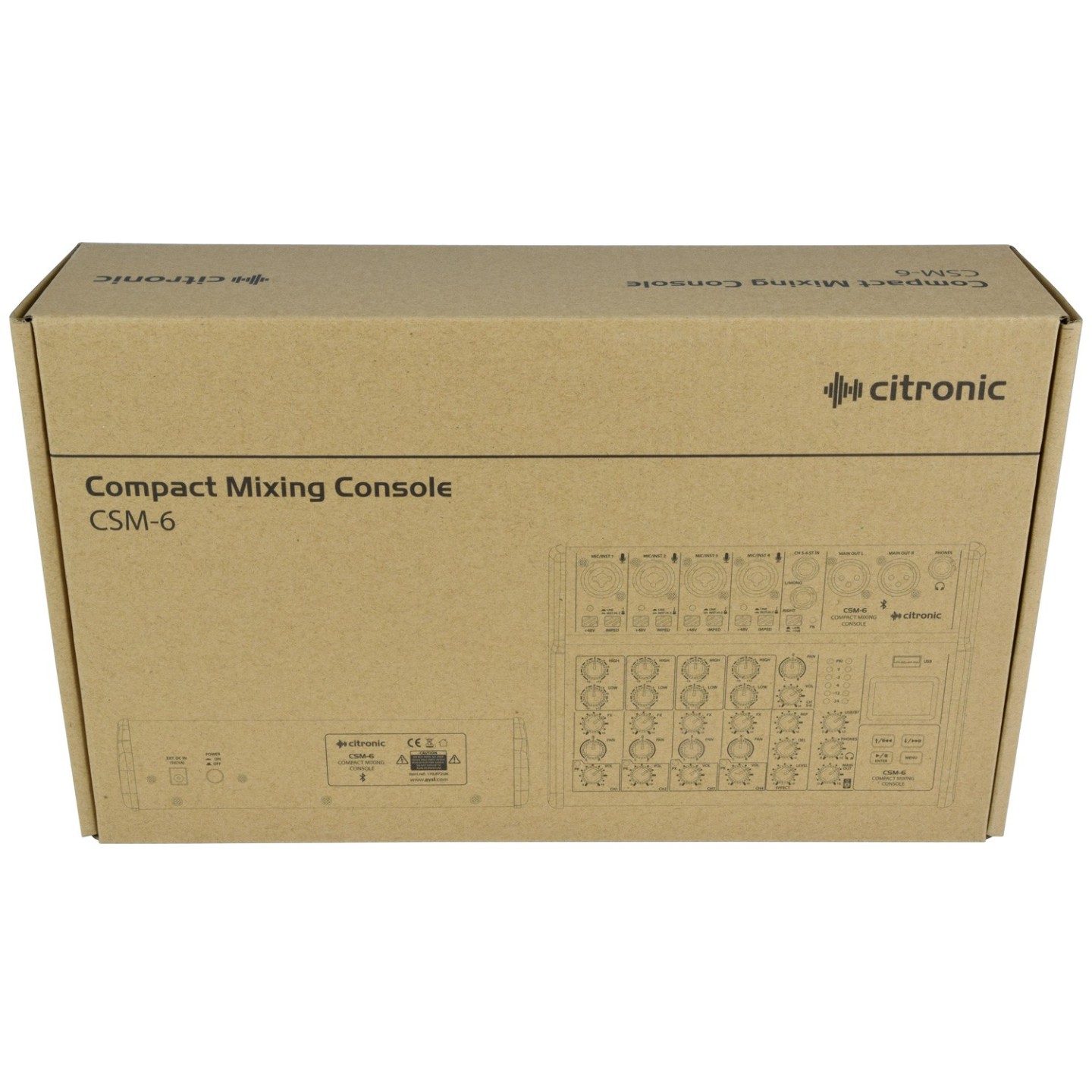 Citronic Mixer - CSM-6 - 6ch USB BT Play-Rec 170.872UK — Buy in Cyprus with Fast Delivery