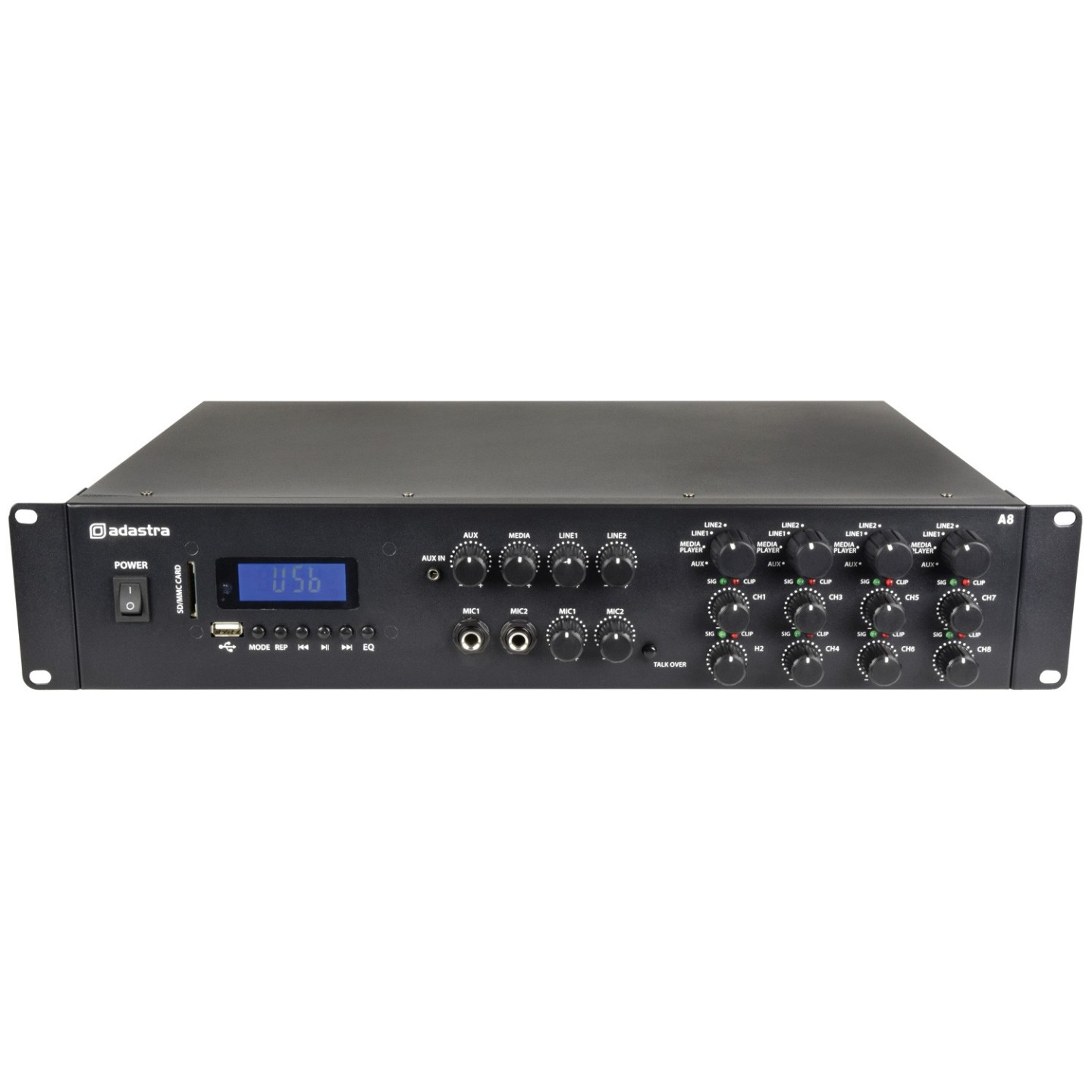 Adastra A8 4 x Independent Stereo Zones Amplfier - 953.408UK - 8x200W USB BT FM — Buy in Cyprus with Fast Delivery