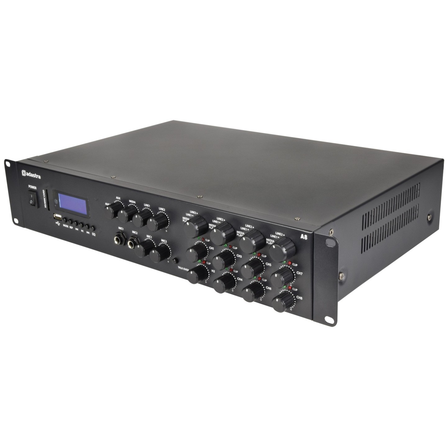 Adastra A8 4 x Independent Stereo Zones Amplfier - 953.408UK - 8x200W USB BT FM — Buy in Cyprus with Fast Delivery