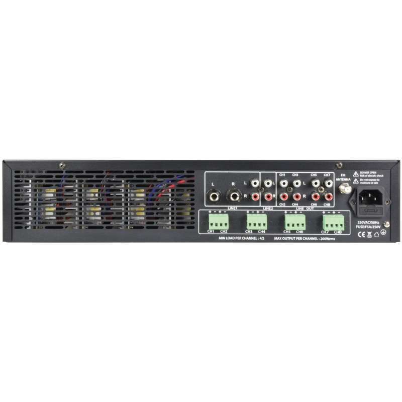 Buy Adastra A8 4 x Independent Stereo Zones Amplfier - 953.408UK - 8x200W USB BT FM in Cyprus, Nicosia, Limassol, Larnaka, Pafos