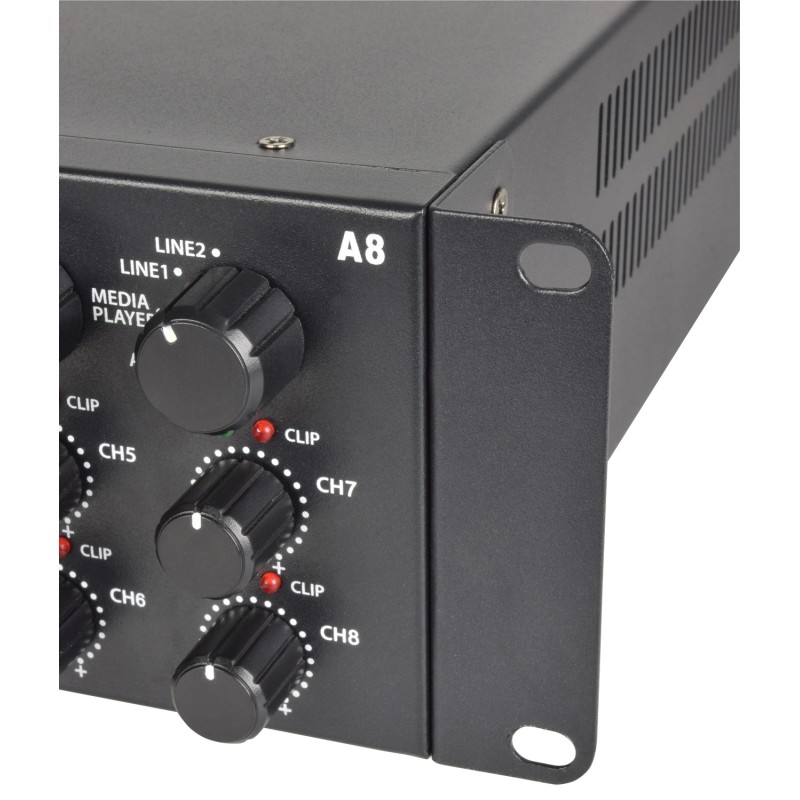 Buy Adastra A8 4 x Independent Stereo Zones Amplfier - 953.408UK - 8x200W USB BT FM in Cyprus, Nicosia, Limassol, Larnaka, Pafos