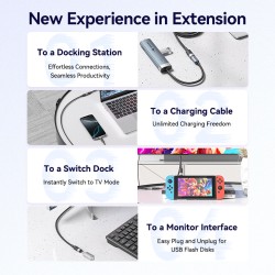 Buy Vention IT Cable USB-C 3.2 Gen2 M-F 0.5m Braided Aluminum Black - TRFBD - US... in Cyprus, Nicosia, Limassol, Larnaka, Pafos