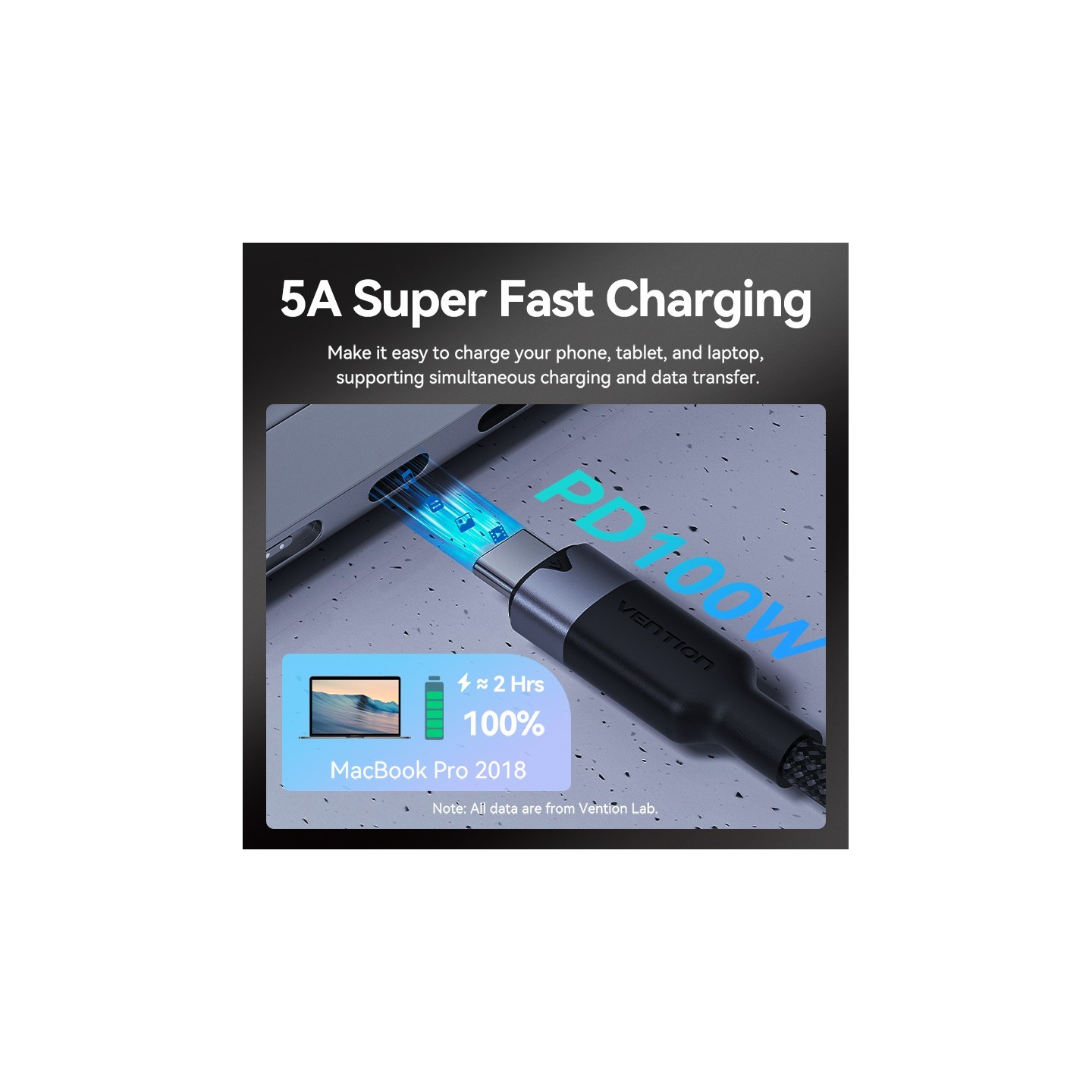 Vention USB-C 3.2 Gen2 M-F 0.5m Braided Aluminum Cable Black (Retail) — Buy in Cyprus with Fast Delivery