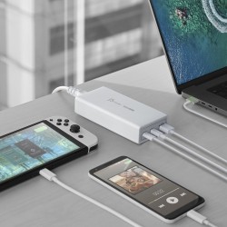 Buy j5create 185W Laptop GaN Charger PD3.1 2xUSB-C 1xUSB-A (UK Plug) JUP37185W in Cyprus, Nicosia, Limassol, Larnaka, Pafos