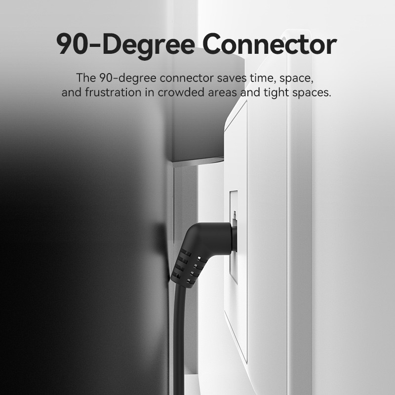 Buy Vention Network Cable - IBOBF - Cat6A UTP Right-Angle Slim 1.0m Black in Cyprus, Nicosia, Limassol, Larnaka, Pafos