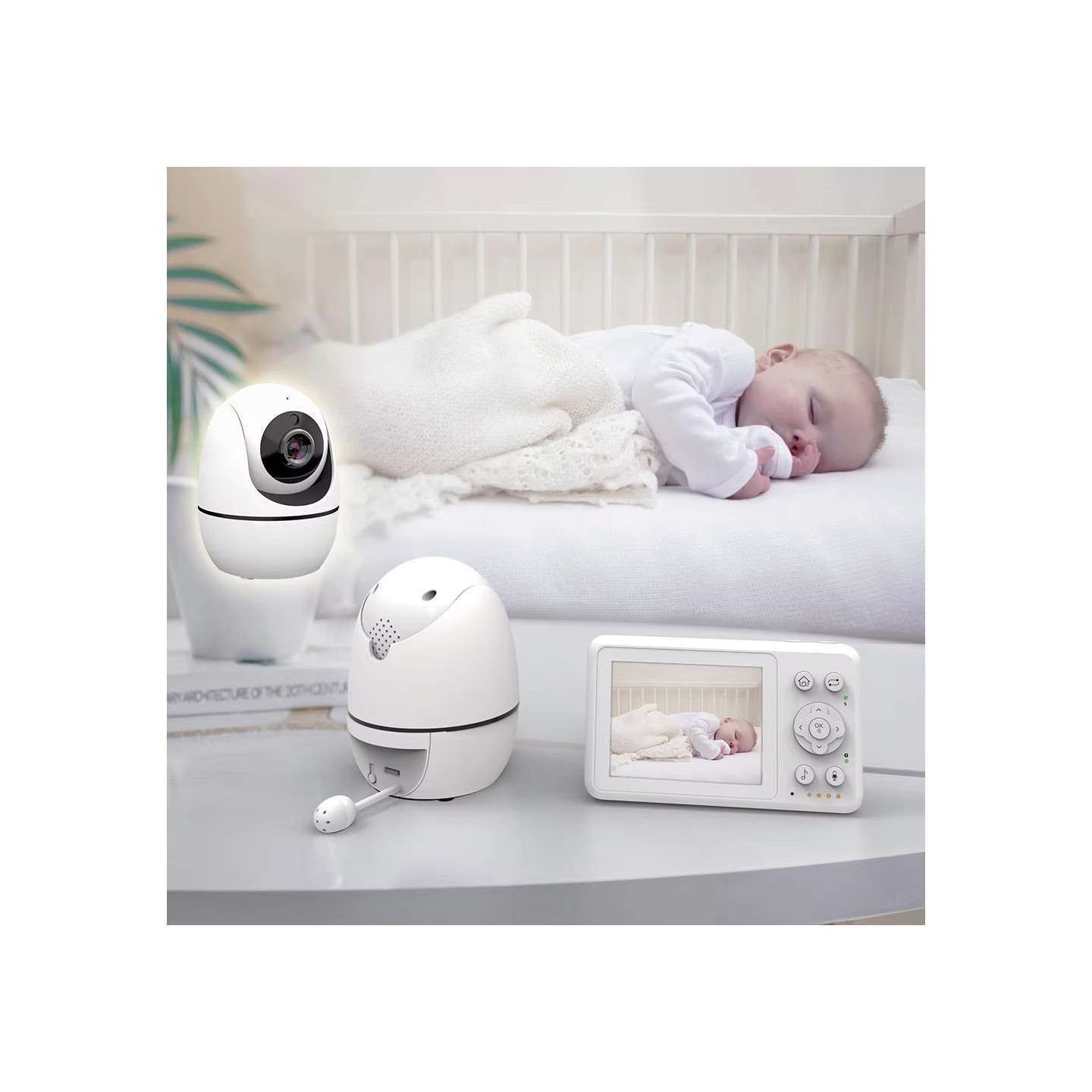 Bonoch Portable Baby Monitor 3.2'' and PT Camera with Audio - BBM12 - Portable Baby Monitor 3.2'' and PT Camera with Audio