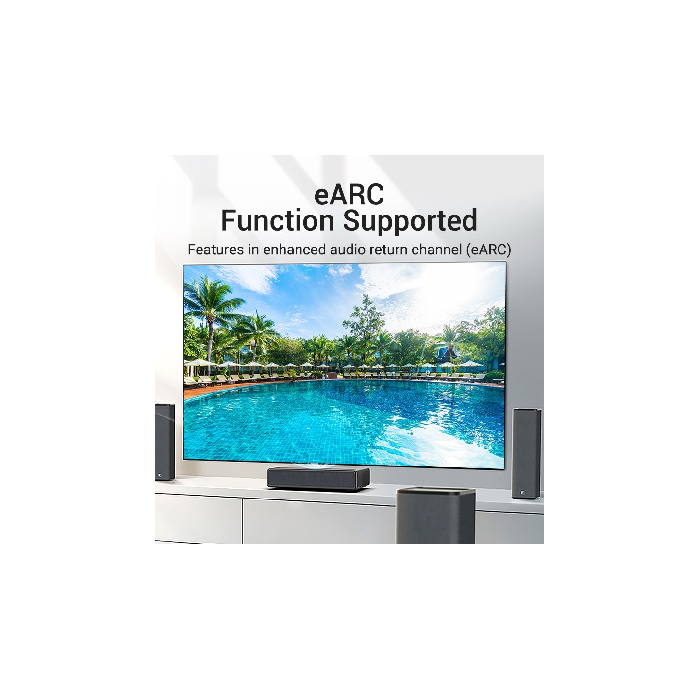 Vention HDMI Cable - AAUBF - 2.1 8K Braided 1.0m — Buy in Cyprus with Fast Delivery