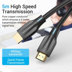 Buy Vention HDMI Cable - AAUBF - 2.1 8K Braided 1.0m in Cyprus, Nicosia, Limassol, Larnaka, Pafos