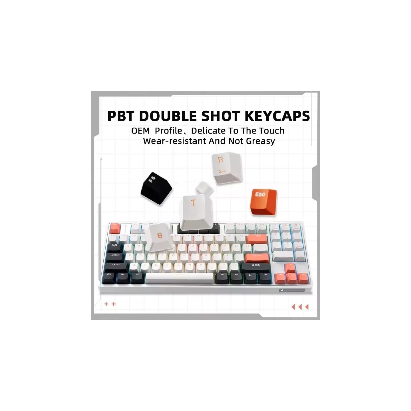 Thunderobot KG3089 89-Key White Mechanical Gaming Keyboard Red Switch (Boxed) — Buy in Cyprus with Fast Delivery