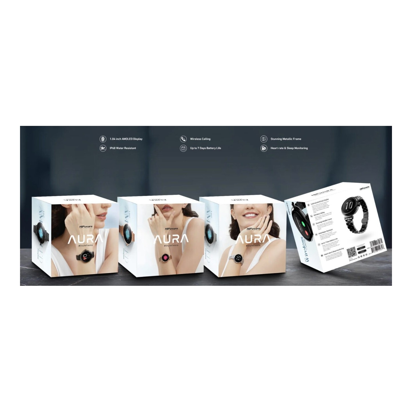 HiFuture AURA SmartWatch Silver - Silver — Buy in Cyprus with Fast Delivery