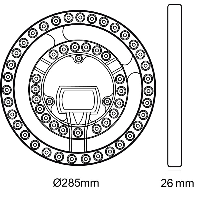 Buy GBC HeyRing Circolina - LED CCT Smart WiFi Ceiling Lamp Replacement w RC in Cyprus, Nicosia, Limassol, Larnaka, Pafos