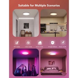 Govee Lamp Ceiling Smart LED 12inch Round Light RGBWW + RGBIC H80A1C01 — Buy in Cyprus with Fast Delivery