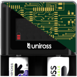 Buy Uniross Compact Smart Charger for NiMH and Lithium Batteries - UCX006 - Comp... in Cyprus, Nicosia, Limassol, Larnaka, Pafos
