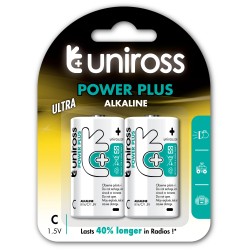 Buy Uniross C Power Plus Alkaline Batteries - 2 Pcs in Cyprus, Nicosia, Limassol, Larnaka, Pafos