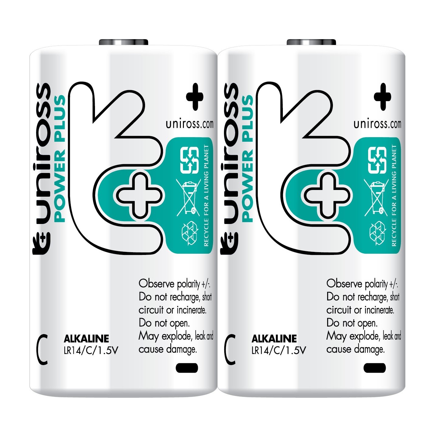 Uniross C Power Plus Alkaline Batteries - 2 Pcs — Buy in Cyprus with Fast Delivery