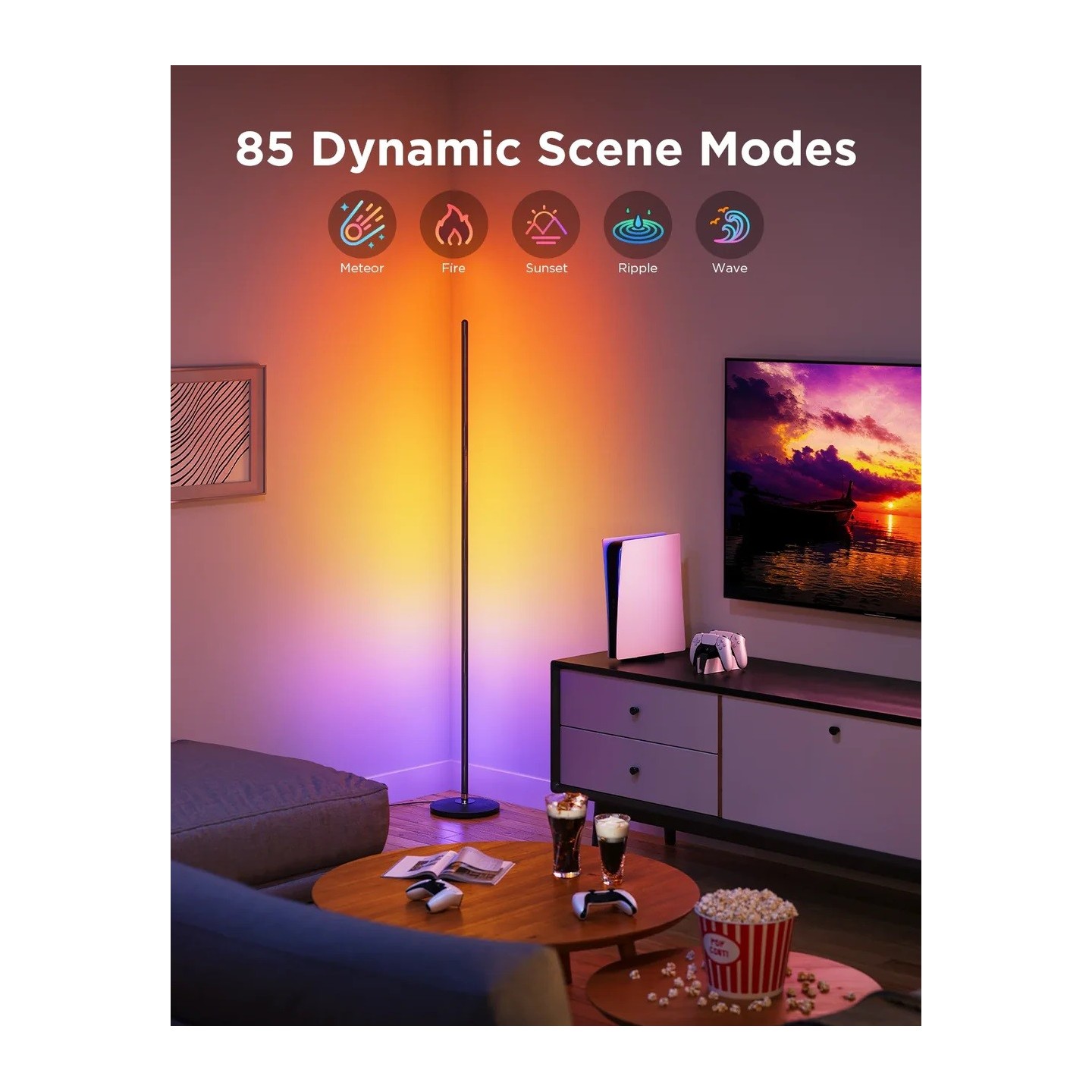 Govee Floor Lamp Lite Smart RGBICW Corner Lamp - Floor Lamp, Matter — Buy in Cyprus with Fast Delivery