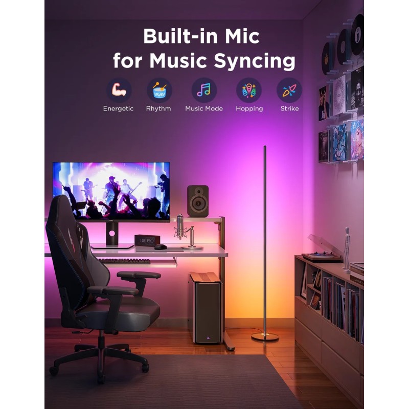 Buy Govee Floor Lamp Lite Smart RGBICW Corner Lamp - Floor Lamp, Matter in Cyprus, Nicosia, Limassol, Larnaka, Pafos