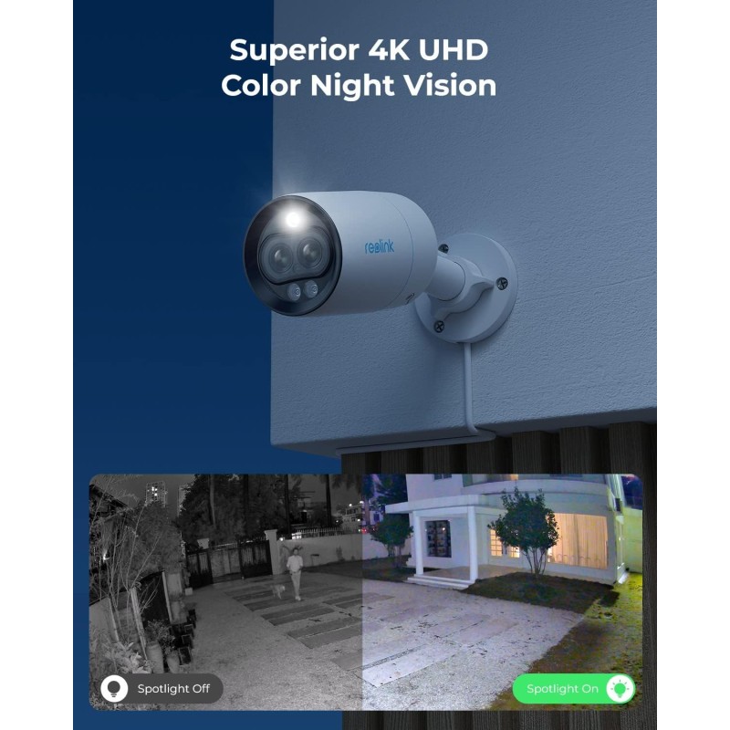 Buy Reolink IP Bullet Spotlight Camera - RLC-81MA - (P330M) 8MP POE IP Bullet Sp... in Cyprus, Nicosia, Limassol, Larnaka, Pafos