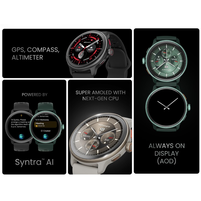 Buy HiFuture Adventure GPS SmartWatch - VELA - Black in Cyprus, Nicosia, Limassol, Larnaka, Pafos
