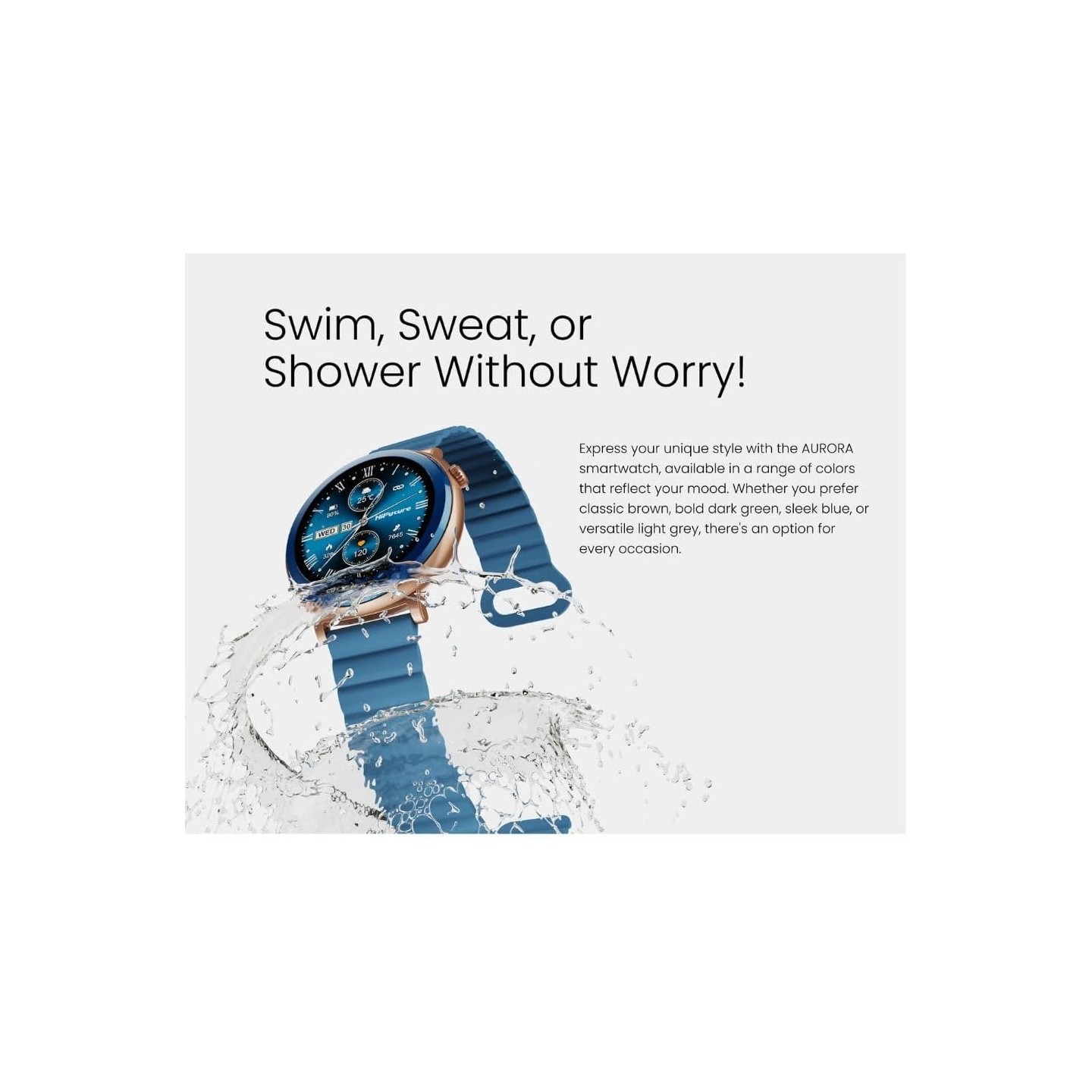 HiFuture Fashion SmartWatch AURORA - White Silver — Buy in Cyprus with Fast Delivery