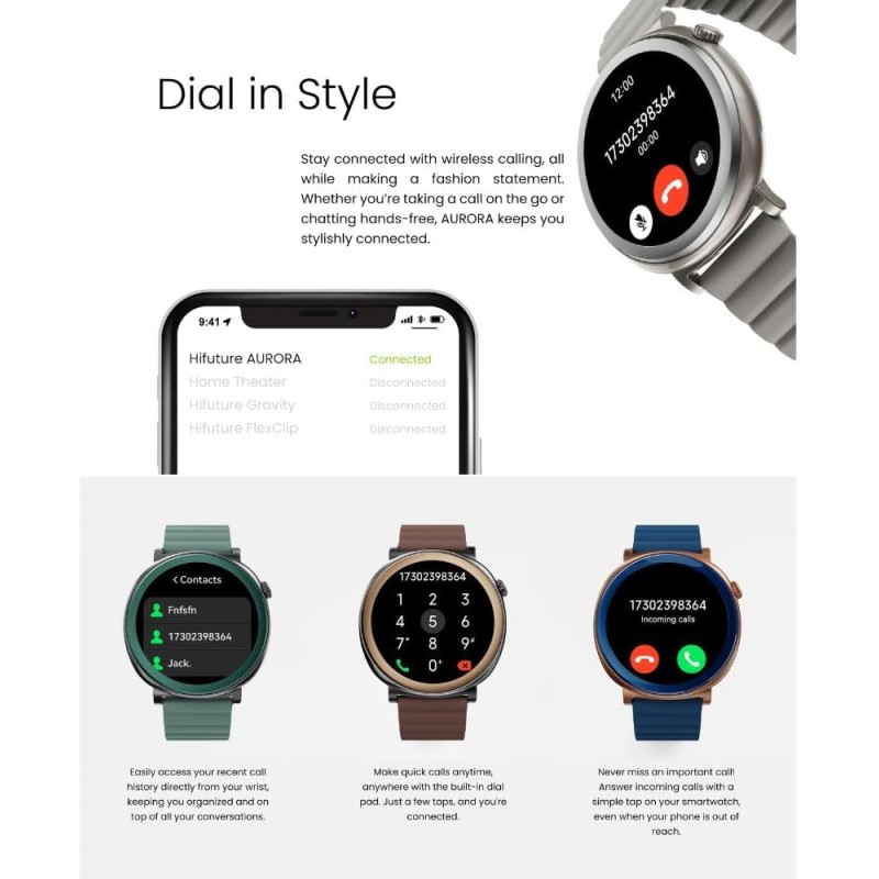 Buy HiFuture Fashion SmartWatch AURORA - White Silver in Cyprus, Nicosia, Limassol, Larnaka, Pafos