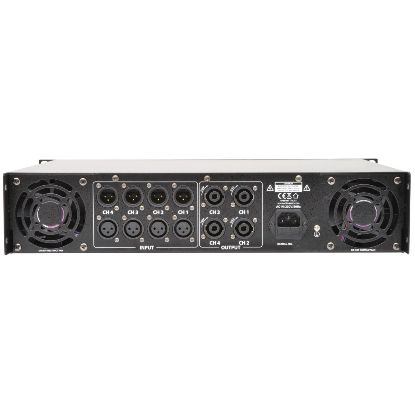 Citronic Quad Power Amplifier - QP2320 - 4x580W@2ohms 172.243UK — Buy in Cyprus with Fast Delivery