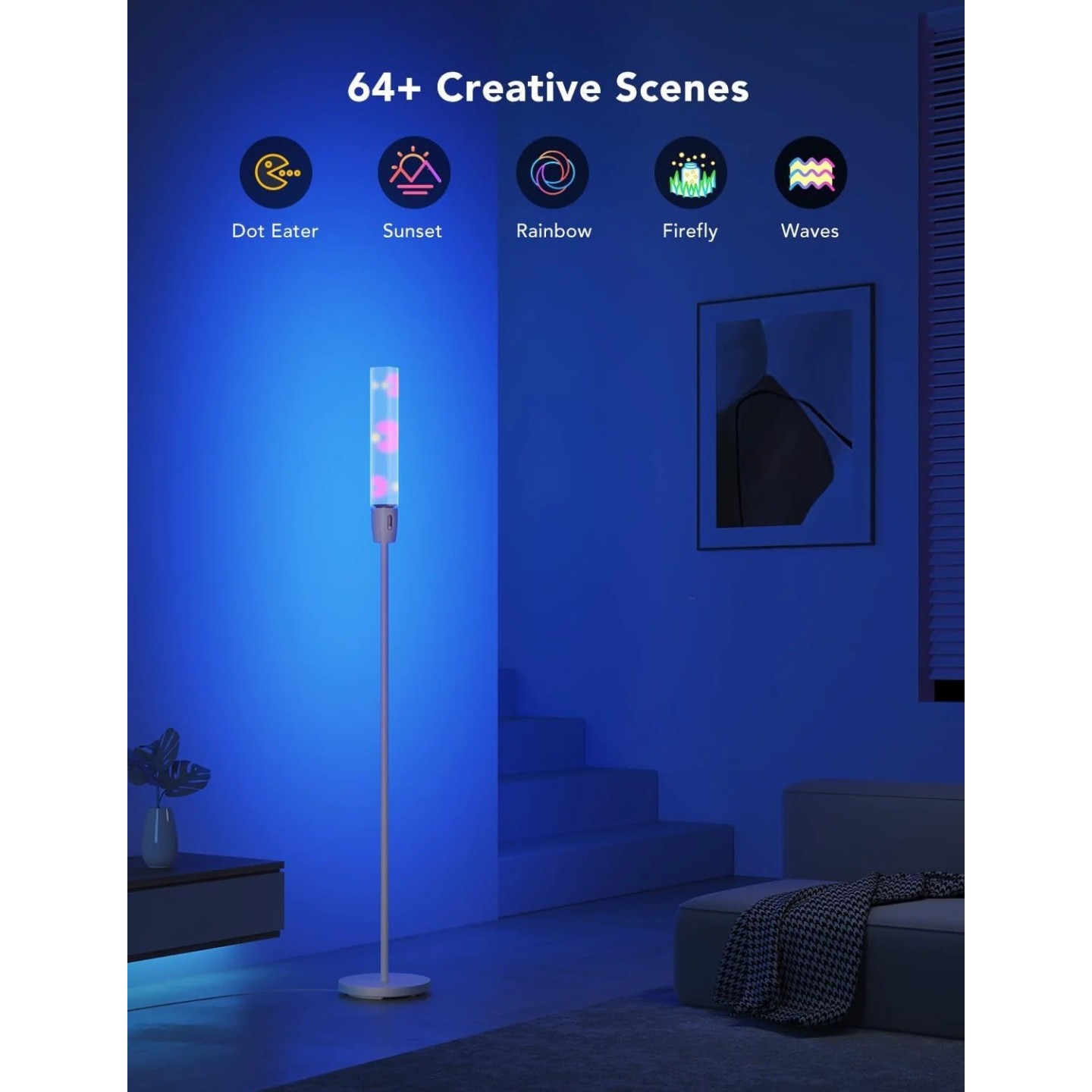 Govee Lamp Floor Smart RGBICWW - H6078 - Cylinder Floor Lamp — Buy in Cyprus with Fast Delivery