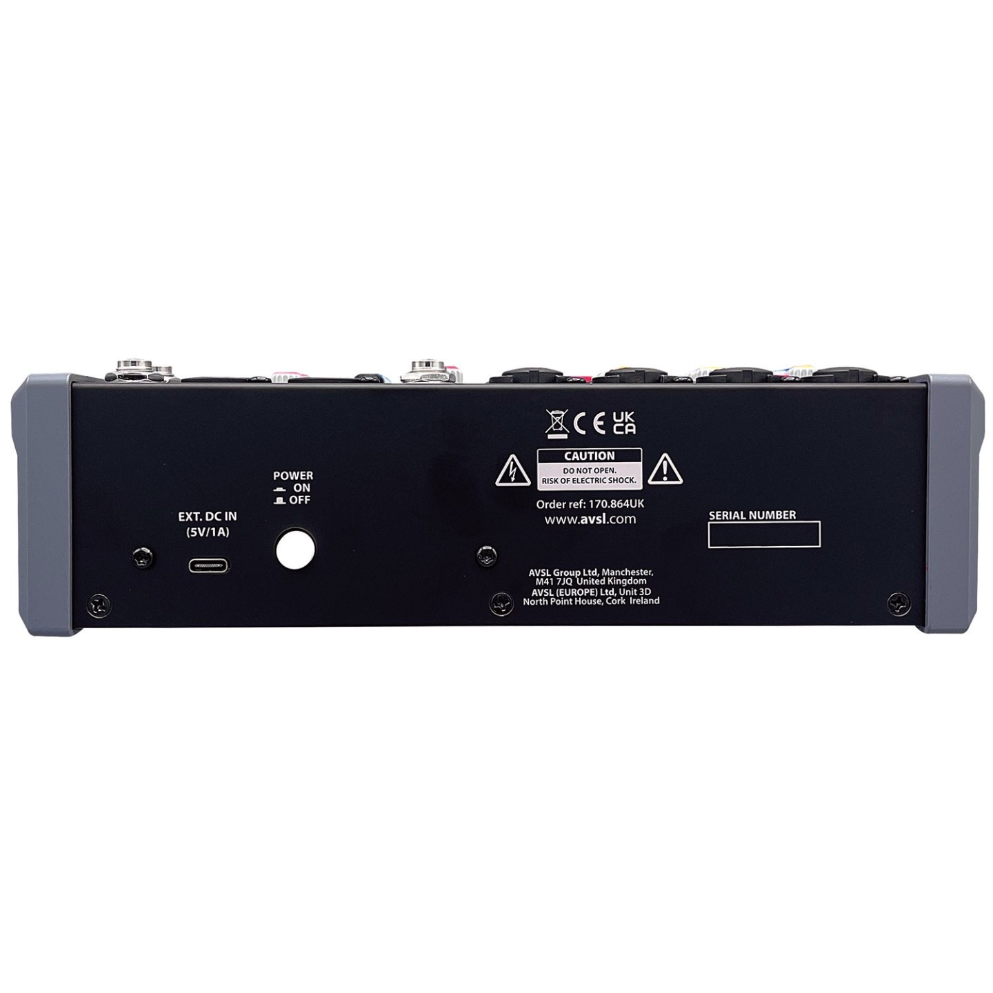 Citronic 6ch Mixer with DSP BT PC USB Play-Rec 170.864UK - CMA-8 - 6ch Mixer with DSP BT PC USB Play-Rec 170.864UK