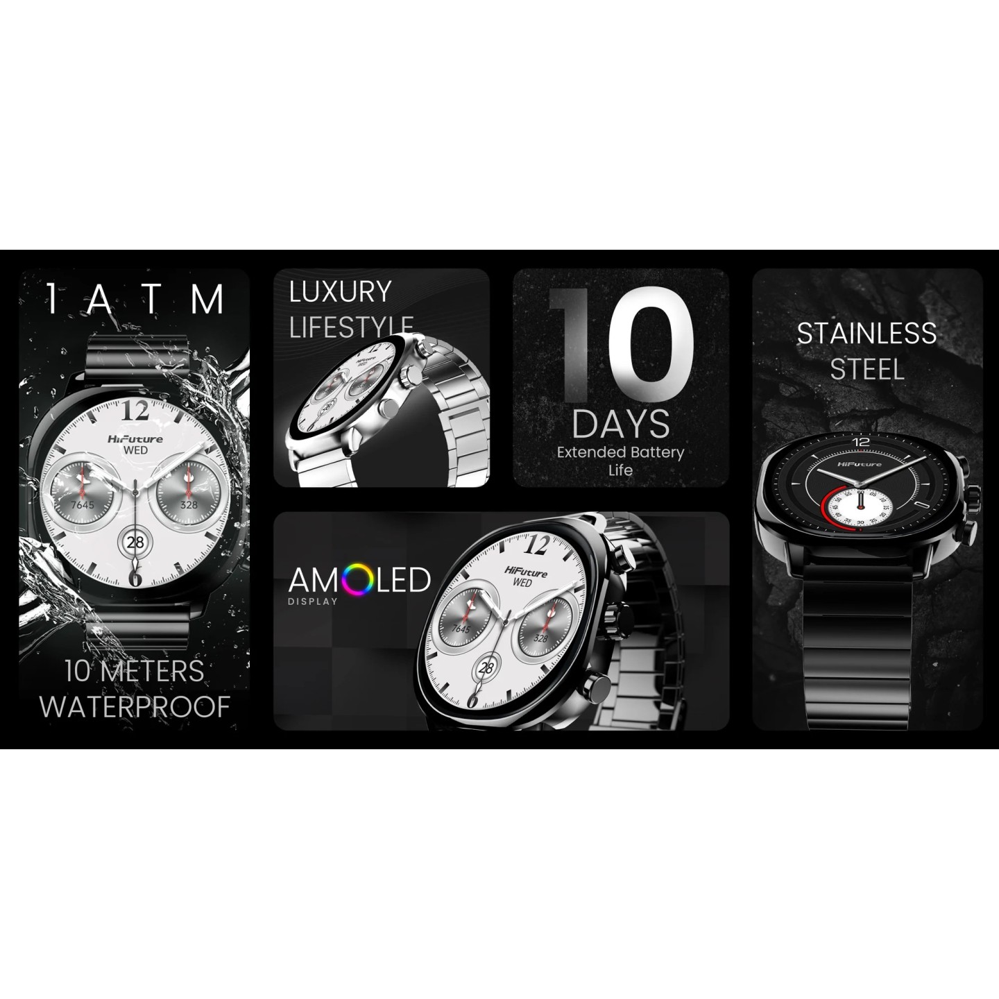 HiFuture SmartWatch - AIX - Silver — Buy in Cyprus with Fast Delivery