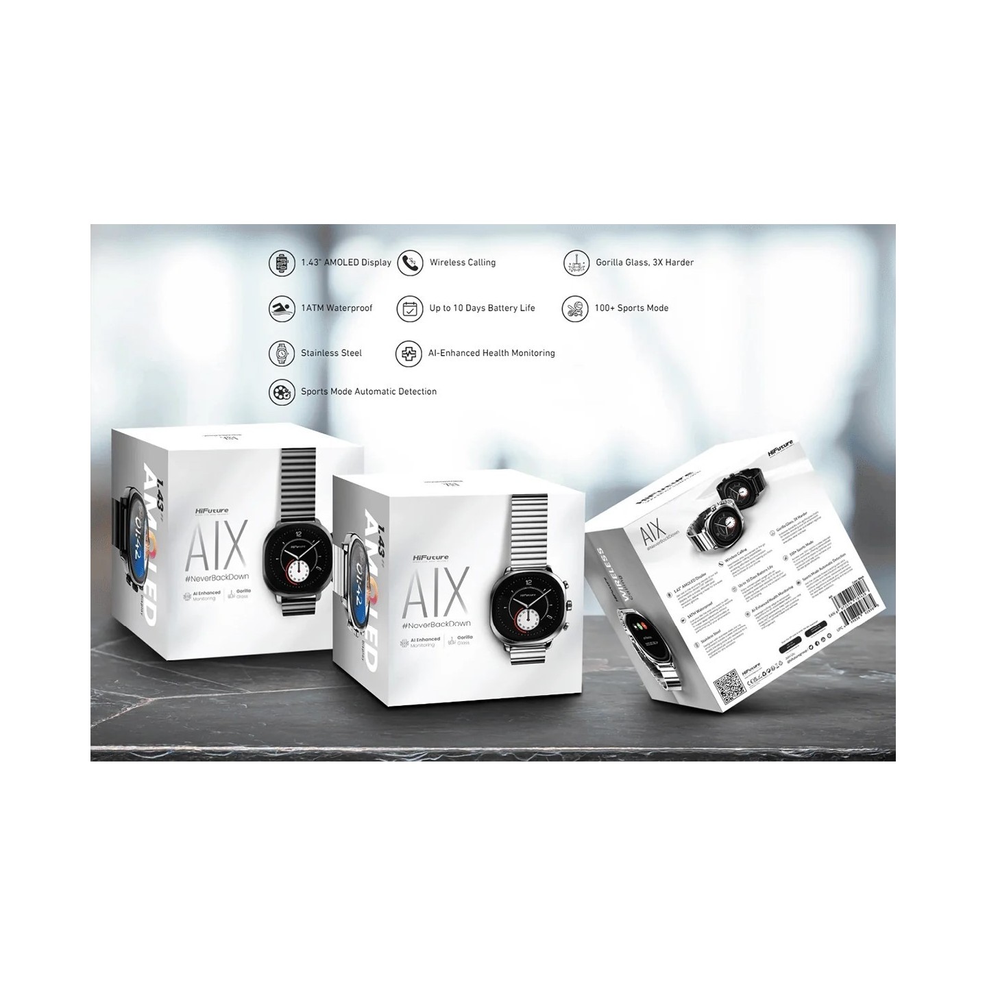 HiFuture SmartWatch - AIX - Silver — Buy in Cyprus with Fast Delivery