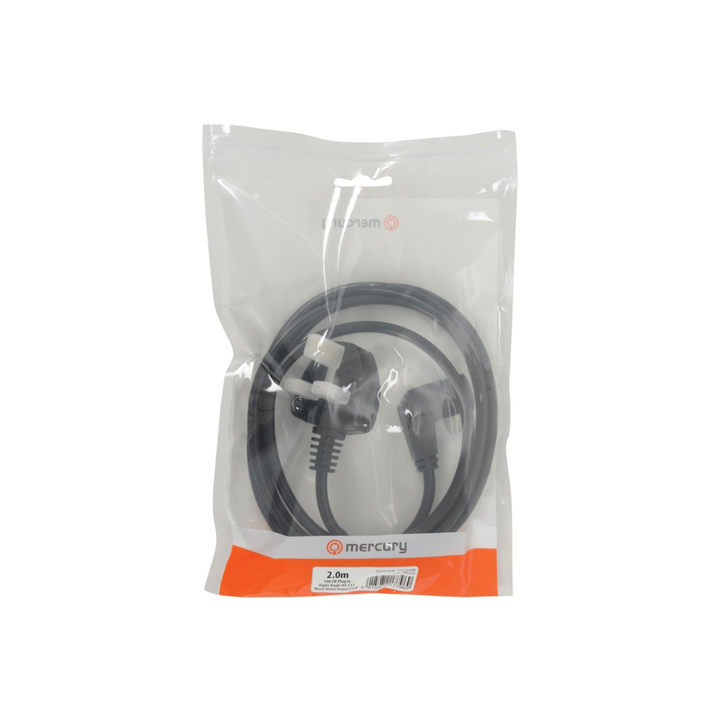 Mercury IEC RA Power Cable - 114.023UK - 2.0m Bag — Buy in Cyprus with Fast Delivery