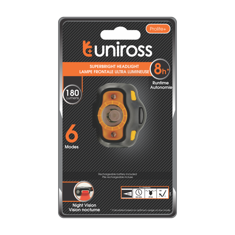 Buy Uniross Ultralite Plus Headlamp - ULSH02 - 180 lumens in Cyprus, Nicosia, Limassol, Larnaka, Pafos