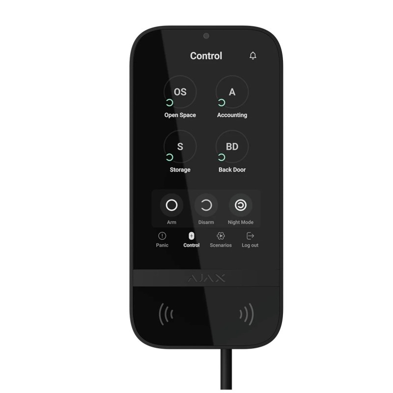 Buy AJAX FIBRA KeyPad TouchScreen - KeyPad TouchScreen in Cyprus, Nicosia, Limassol, Larnaka, Pafos