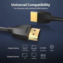 Vention HDMI Cable - AAIBD - Ultra Thin 0.5m — Buy in Cyprus with Fast Delivery