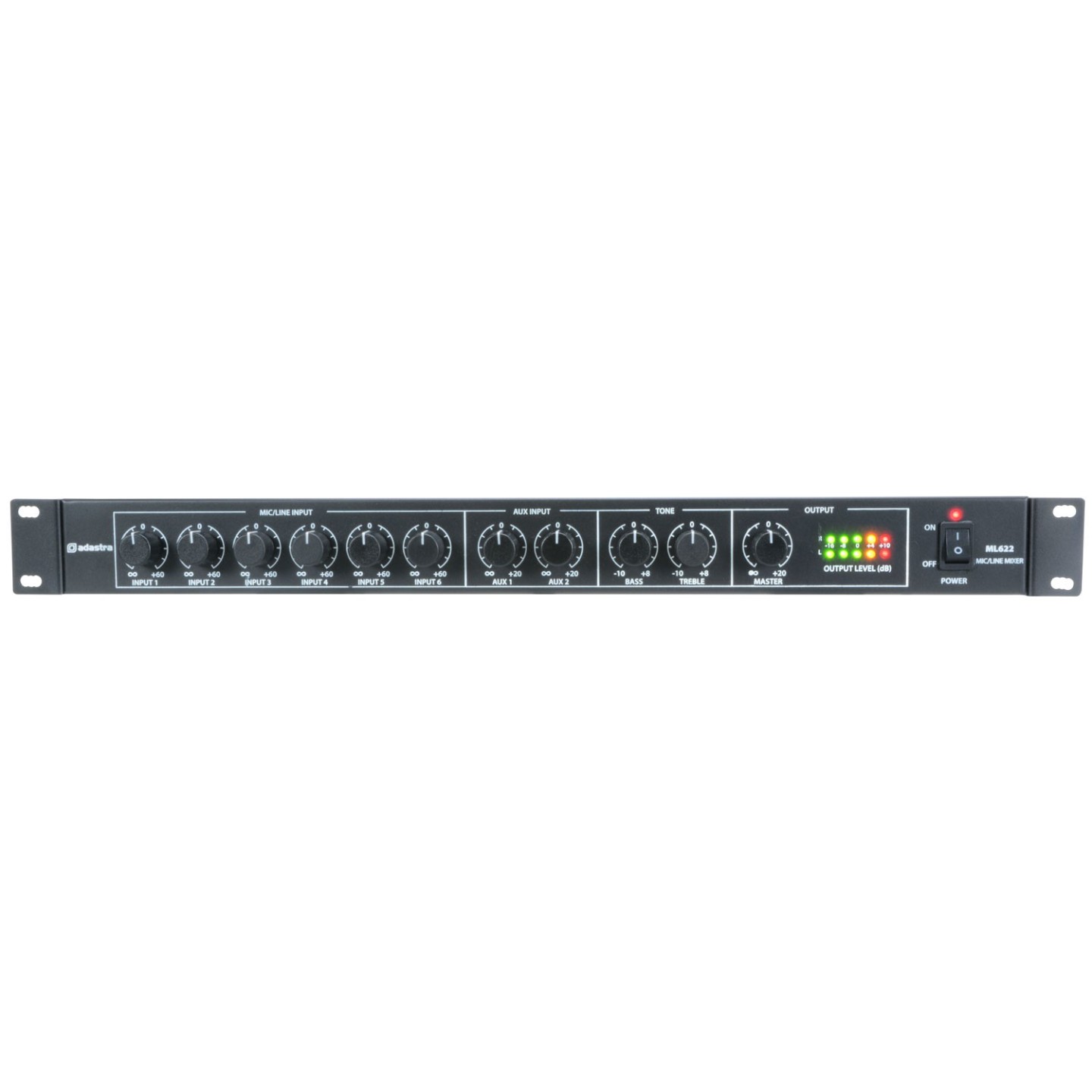 Adastra 1U Mic Line Rack Mixer - ML622 - 953.026UK - 1U Mic Line Rack Mixer — Buy in Cyprus with Fast Delivery
